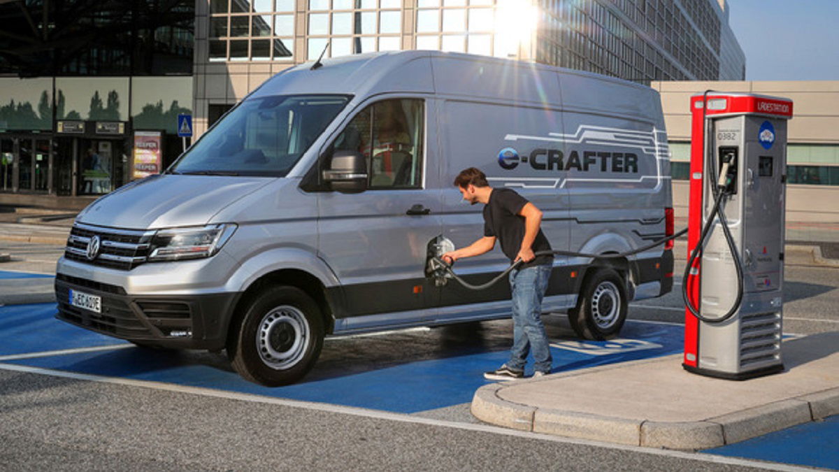 Volkswagen stelt elektrische Crafter voor