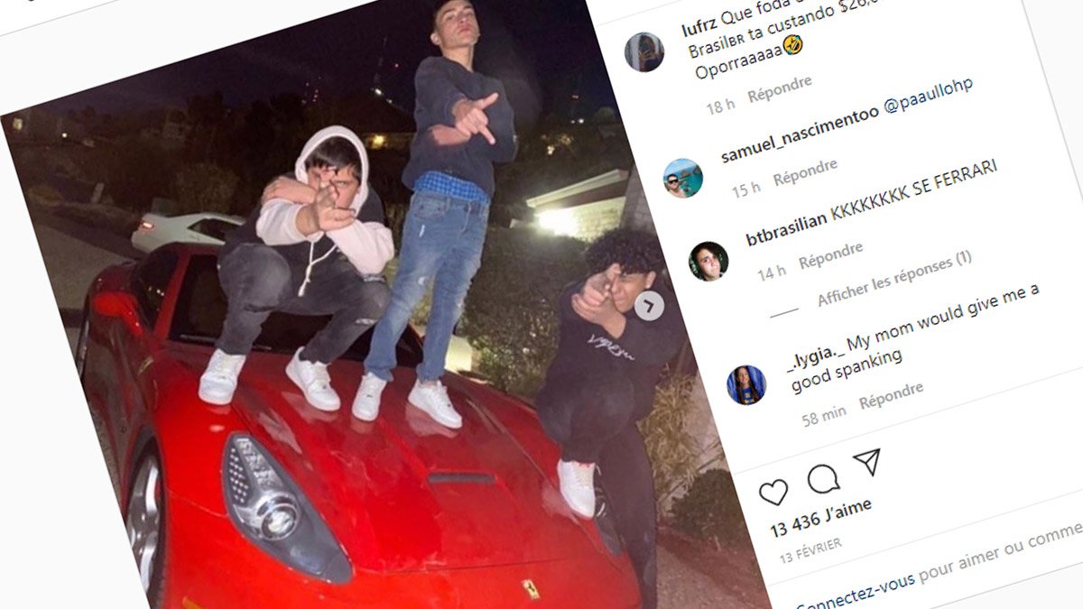 Tieners poseren op Ferrari: Schade aanzienlijk