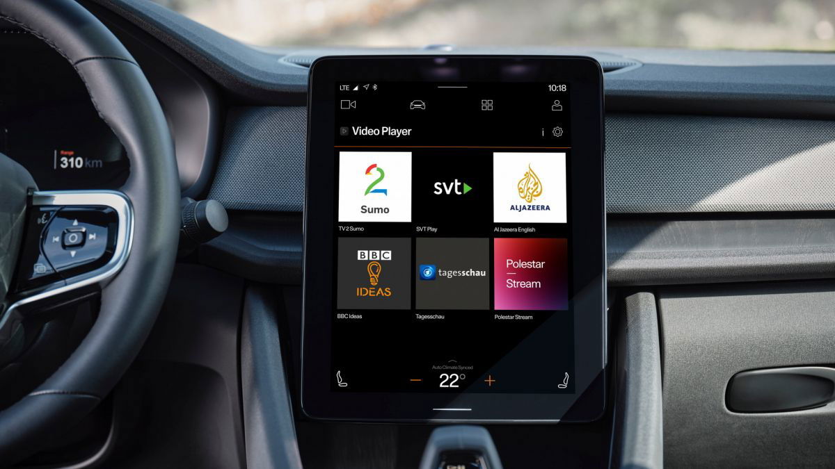 Du streaming dans la Polestar 2