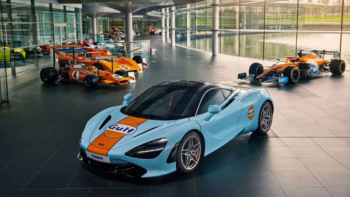 Mclaren onthult Gulf-livrei voor 720S