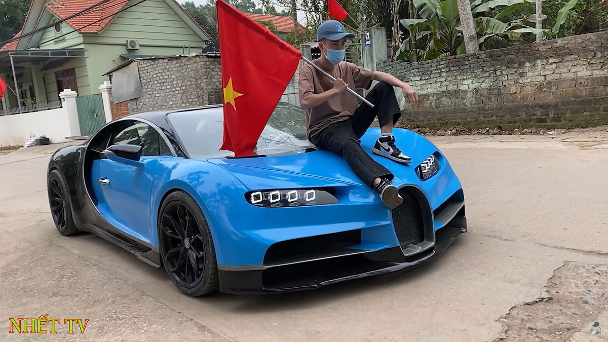 Youtubers bouwen zelf een ‘Bugatti Chiron’