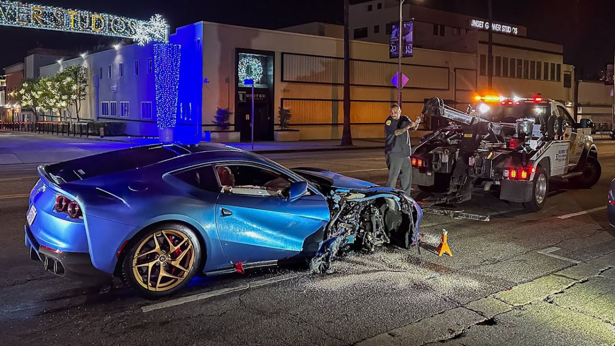 L’acteur Michael B. Jordan explose sa Ferrari