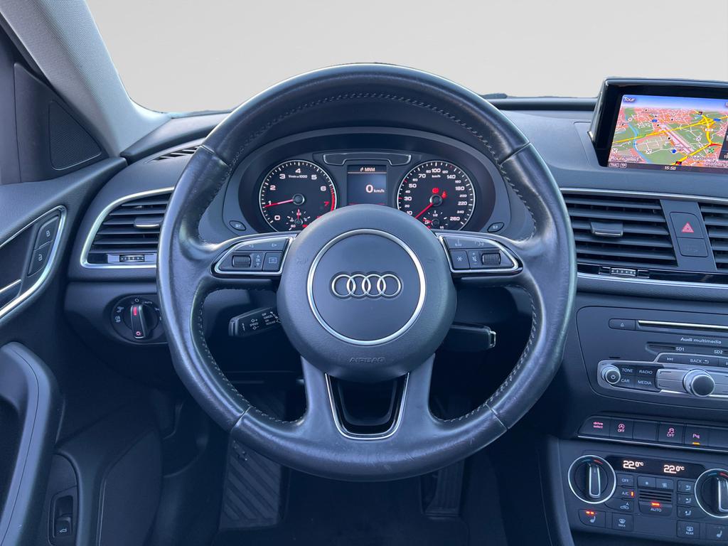 Audi Q3 BENZINE 150pk*AUTOMAAT*TREKHAAK*SCHUIFDAK*CAMERA*LEDER*GPS*TOPWAY.BE