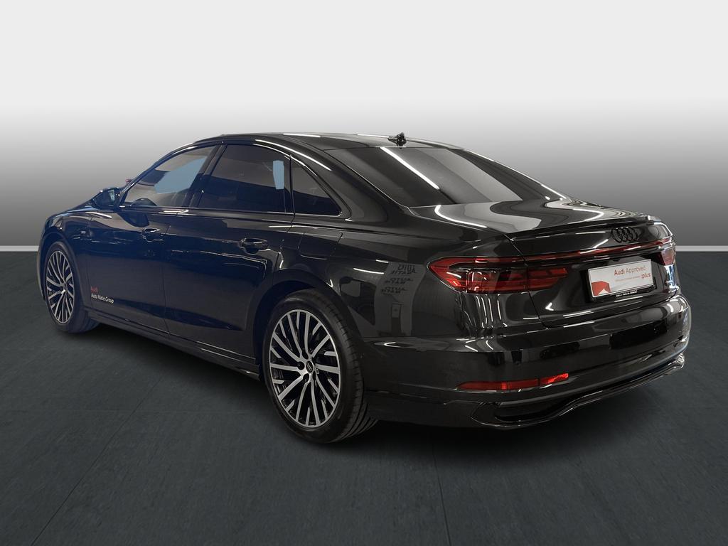 Audi A8 60 TFSIe hybrid, S-Line exterieur+interieur, Rear Seat Entertainment, Glazen schuifdak, alu 20", B&O, inleg carbon, Matrix LED, uitgebreid lederpack , voorzetels met ventilatie+massage, ***te bezichtigen na afspraak***