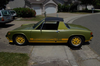 Porsche 914 mosgroen 