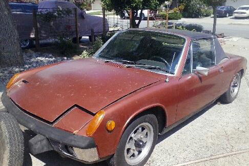 Porsche 914 brown