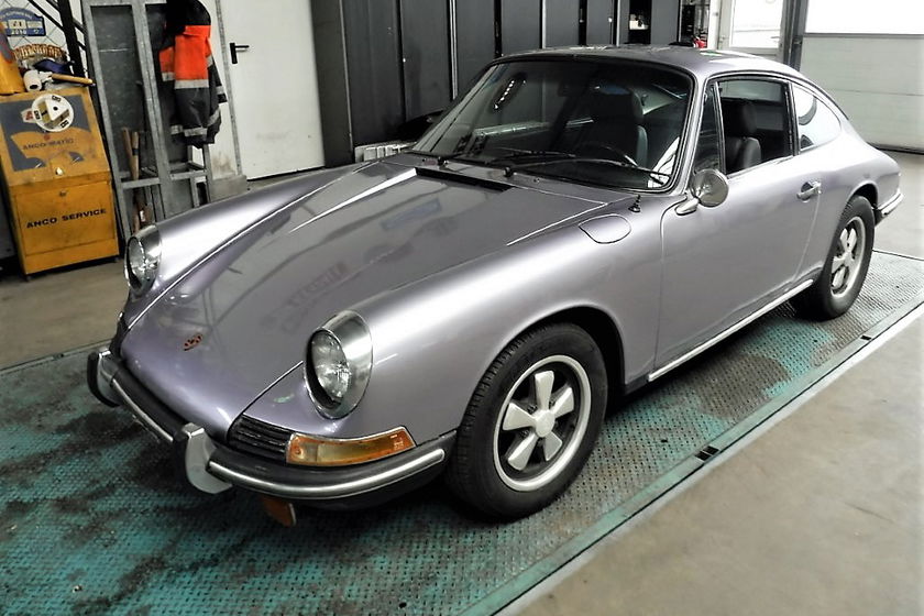 Porsche 912 68 purple - silver