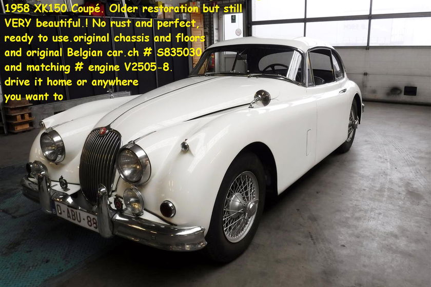 Jaguar XK 150 Coupe white