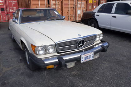 Mercedes 450SL  W107 74 white  