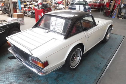 Triumph TR6 white nr 3813 